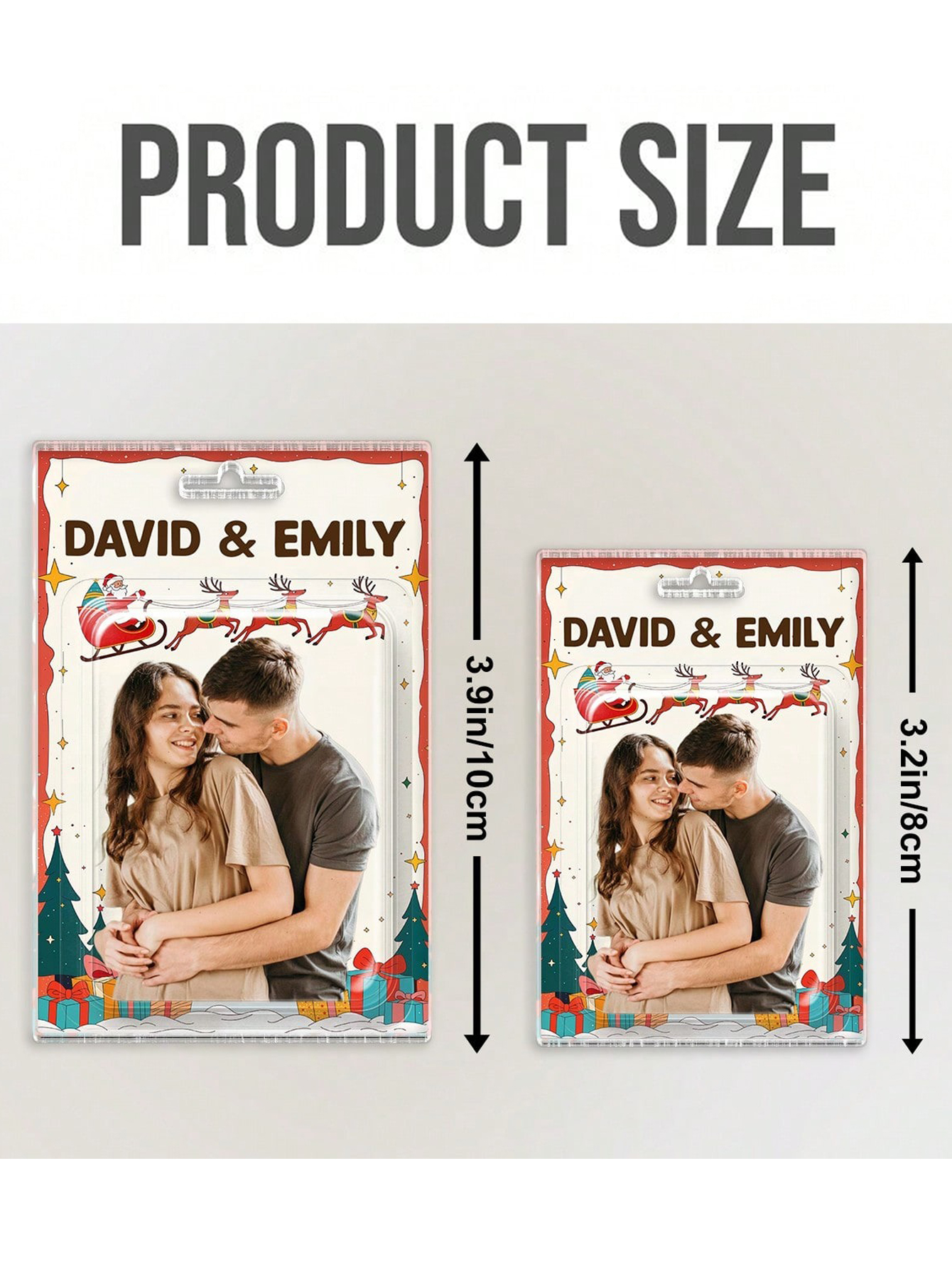 Custom Personalized Acrylic Couple Charms